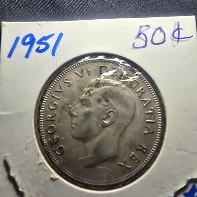 1951 & 1958 CANADA 50 CENTS