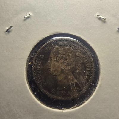 1901 CANADIAN DIME & 1916 CANADIAN 5 CENTS