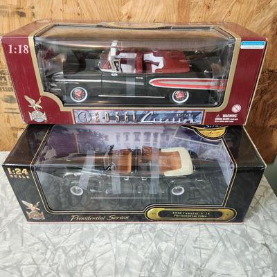 2 Die Cast Cars 1958 Edsel Citation 1938 Cadillac v-16 Presidential Limo