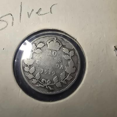 1919 CANADIAN SILVER 10 CENTS & 1926 CANADA 5 CENTS