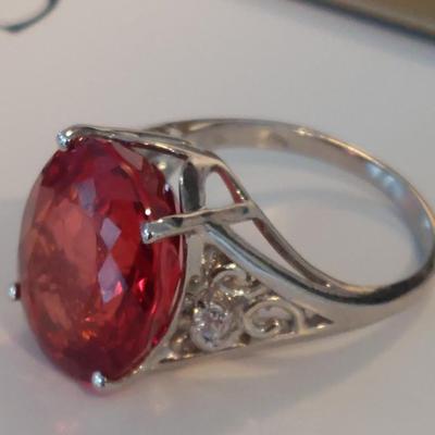 GIA CERTIFIED LAB GROWN RUBY RING