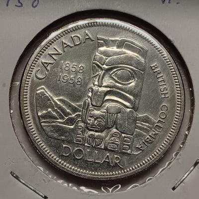 1958 SILVER CANADIAN DOLLAR