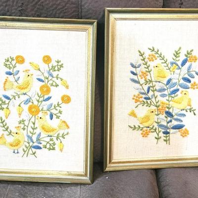 2 Piece Vintage Wall Art