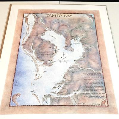 1990 Terry Moore Tampa Bay Map