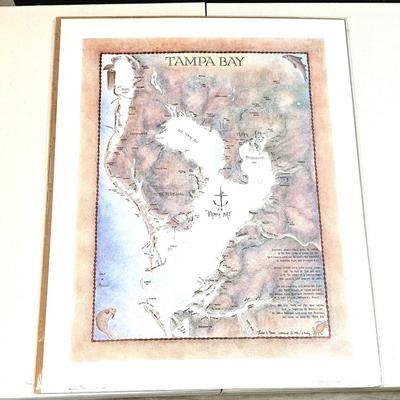 1990 Terry Moore Tampa Bay Map
