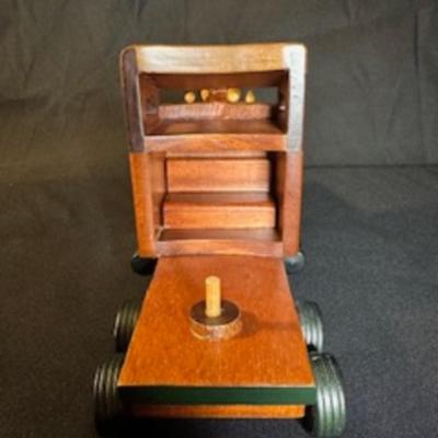 HANDCRAFTED WOODEN SEMI TRUCK AND CAB