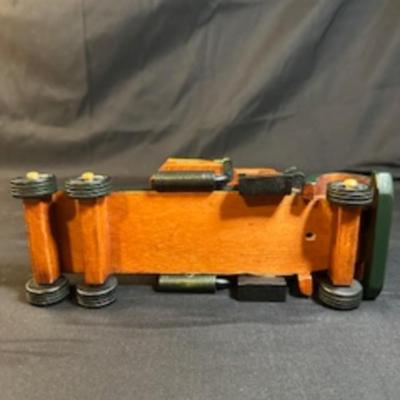 HANDCRAFTED WOODEN SEMI TRAILER AND CAB