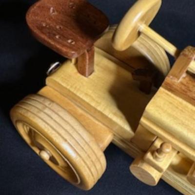 ANOTHER HANDCRAFTED WOODEN TRACTOR AND IMPLEMENT