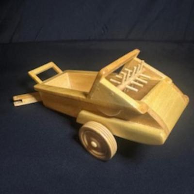ANOTHER HANDCRAFTED WOODEN TRACTOR AND IMPLEMENT