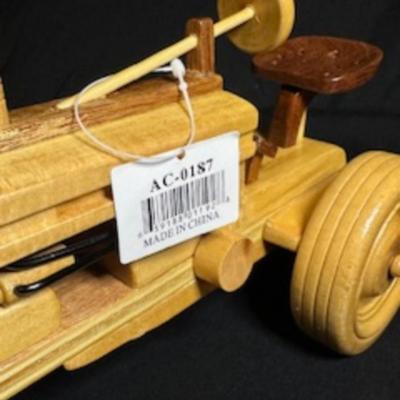 ANOTHER HANDCRAFTED WOODEN TRACTOR AND IMPLEMENT