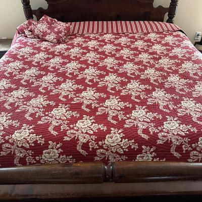 477 Blanc D Ivoire King Coverlet with Shams and Sheet Set