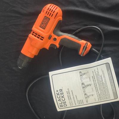 CORDED DRILL AND TOOL BOX WITH HAND TOOLS