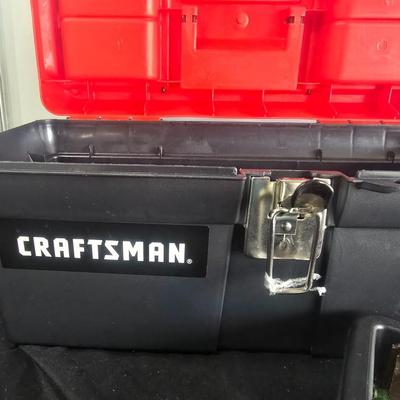 CORDED DRILL AND TOOL BOX WITH HAND TOOLS