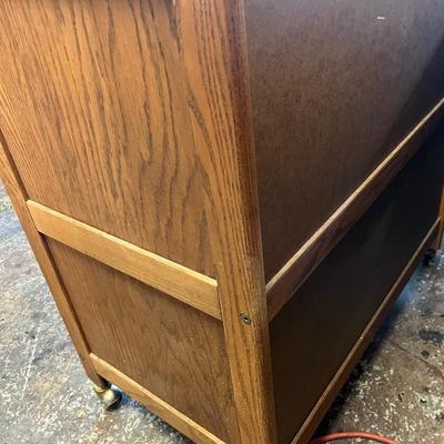 Storage/Bar Cabinet. (Wood)