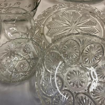 Assorted Depression Glass Pieces