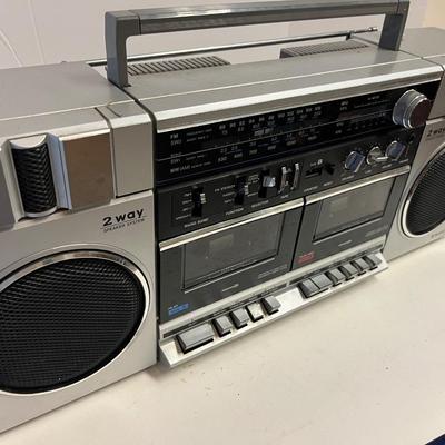Dual Cassette/FM Radio