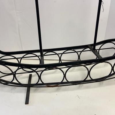 Metal Boat Decorative Wine Rack