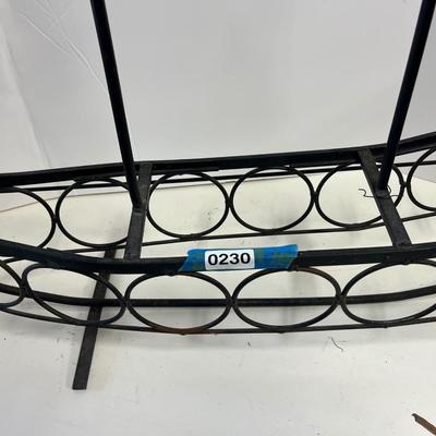 Metal Boat Decorative Wine Rack