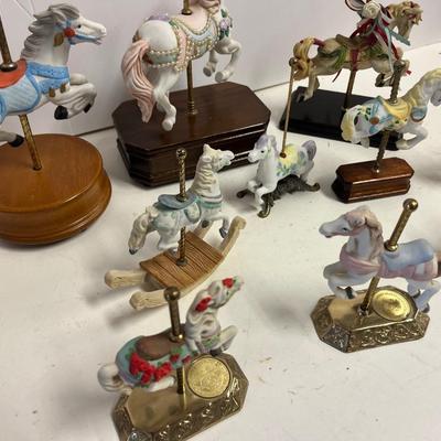 Collectible Carousel Horse Figurines (some musical)