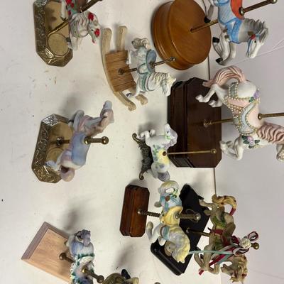 Collectible Carousel Horse Figurines (some musical)
