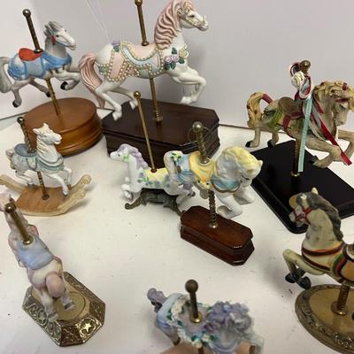 Collectible Carousel Horse Figurines (some musical)