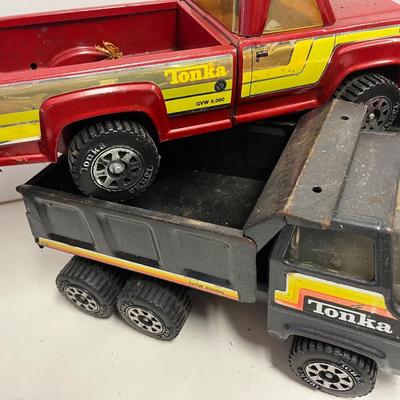 Vintage Tonka Trucks.