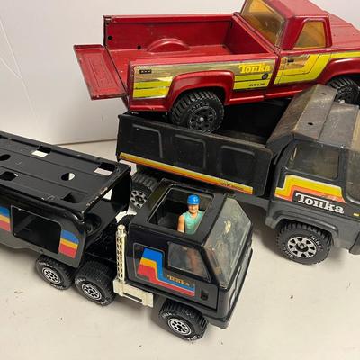 Vintage Tonka Trucks.