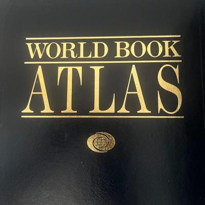 World Atlas Book and Dictionary Set