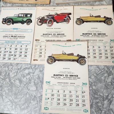 Lot of old Calendars Wisconsin Gas Stations