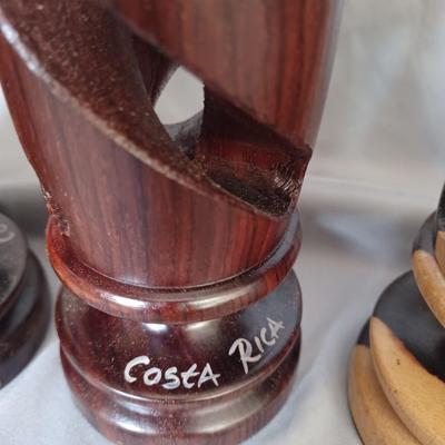 Sale Photo Thumbnail #8: 5 Wooden Costa Rican Candle Holders
