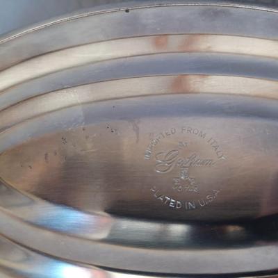 Sale Photo Thumbnail #29: Paul Revere silver Creamer and sugar bowl set with a Gorham Silver basket