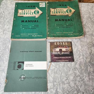 Edsel Service Manual , DVD of Ads,