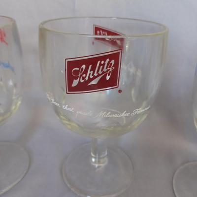 Sale Photo Thumbnail #40: 5 Thumbprint Goblet glasses and all different labels