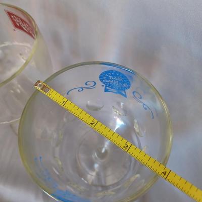 Sale Photo Thumbnail #45: 5 Thumbprint Goblet glasses and all different labels