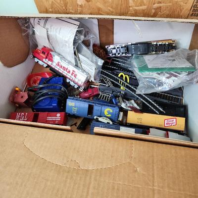 Lot of HO Railroad Trains Cars