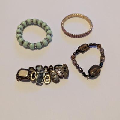 4 Stretch Costume Jewelry Bracelets #8