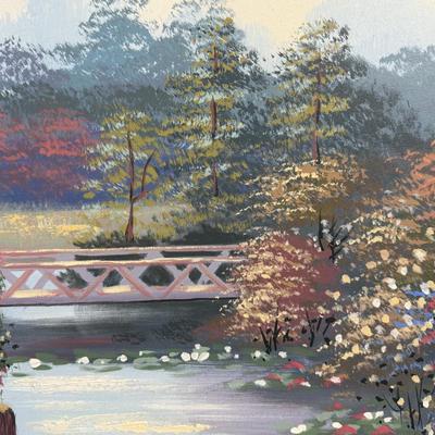 Beautiful Large Framed oil painting by Angel