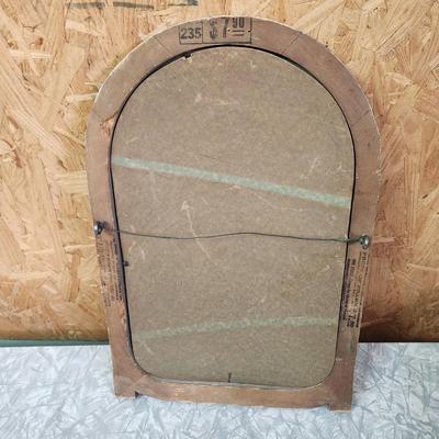 Vintage Convex Framed Art Moose Wilderness
