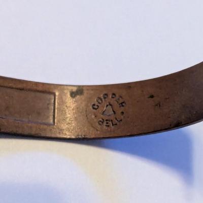 3 Copper Bracelets 1 - Marked Copper Bell #5