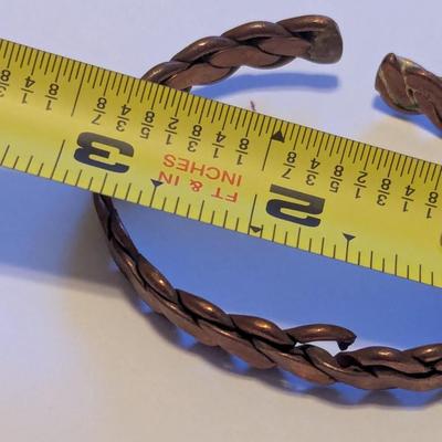3 Copper Bracelets 1 - Marked Copper Bell #5