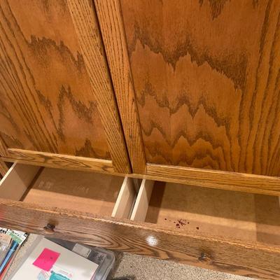 Wood credenza only