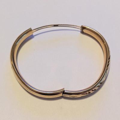 Vintage Set of 3 Gold Filled Bangle Bracelets #4