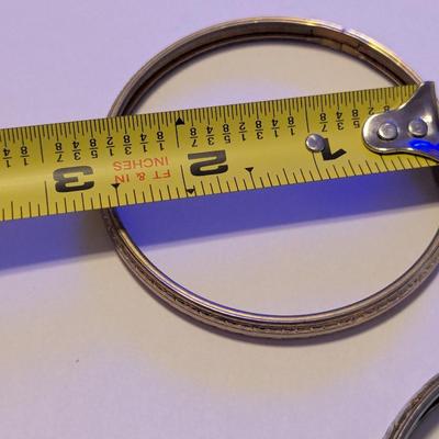 Vintage Set of 3 Gold Filled Bangle Bracelets #4