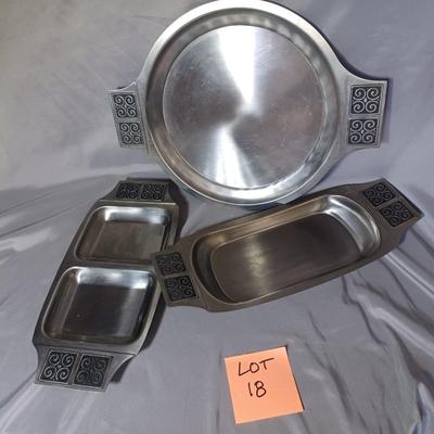 Sale Photo Thumbnail #99: 3 pieces serving stainless Rogers- Insil Co from Japan