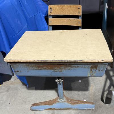 Vintage student desk