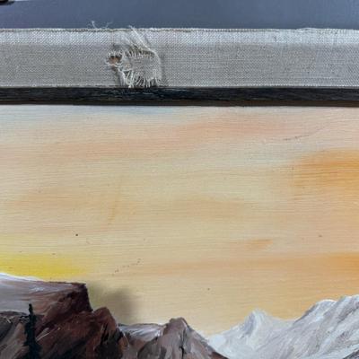 Large Oil Painting (needs new frame)