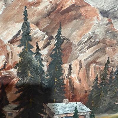 Large Oil Painting (needs new frame)