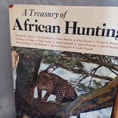 Sale Photo Thumbnail #102: Vintage Books: owned by Fred Bear:
 A Treasury of African Hunting by Peter Barrett 
Weapons by Edwin Tunis 
Triggernometry by Eugene Cunnigham Ed McGiverns Book on Fast and Fancy Revolver shooting 
Hell on Ice by Commander Edward Ellsbeeg 
Shots at Whitet