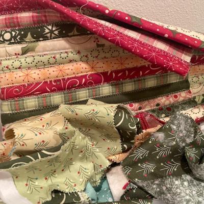Crafting patterns and small cut pieces of fabric