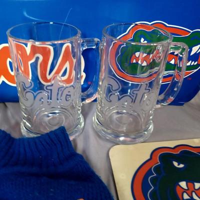 Sale Photo Thumbnail #156: Gator items. Ornaments, dog clothes, mugs, decor. 18 items